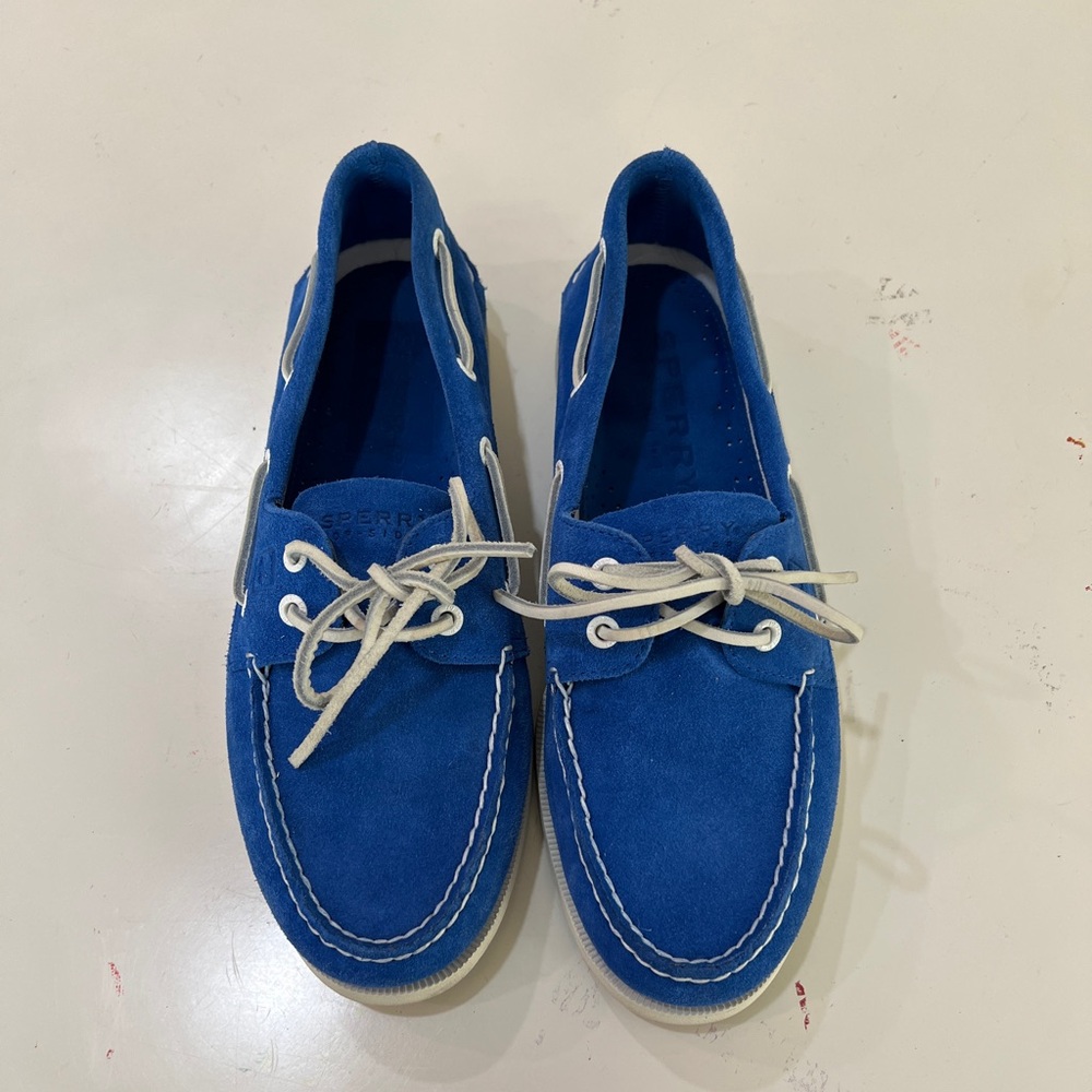 Sperry Top Sider Men’s 10 Bright Blue boat shoes